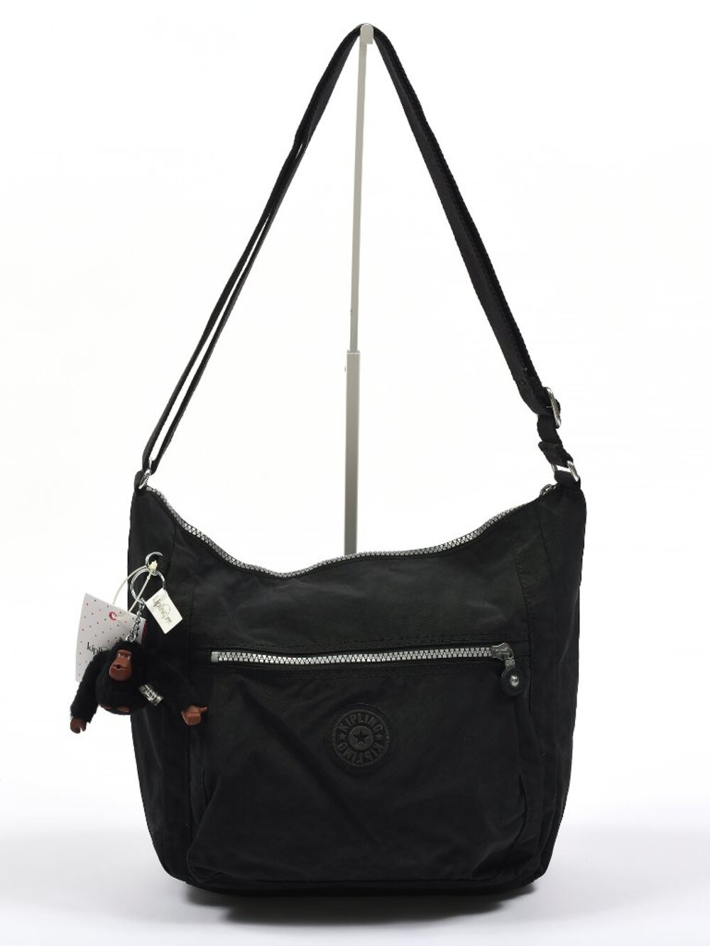 Kipling Bethel Black Shoulder Crossbody Bag NWT Monkey HB7218